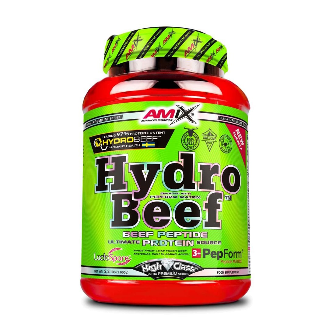 Протеїн Amix Nutrition HydroBeef Protein Арахіс-шоко-карамель, в порошку, 1 кг